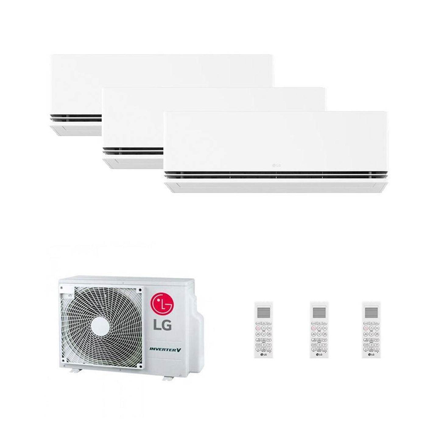 LG - Aire acondicionado Multisplit 3x1 LG Dualcool MU3R19 +H09S1DA+H09S1DA+ H12S1DA