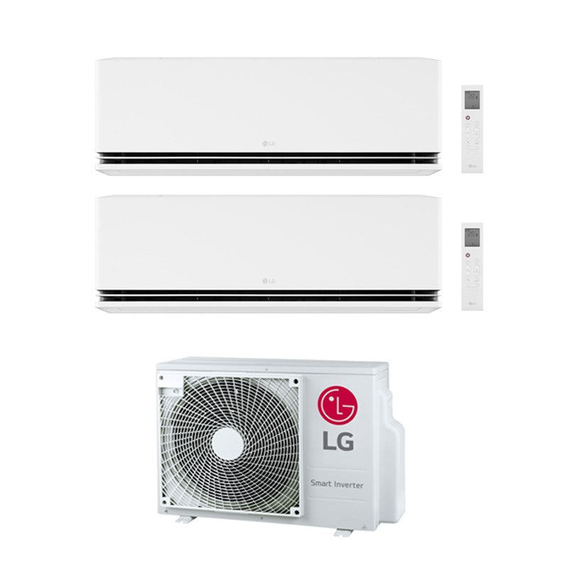 LG - Aire acondicionado Multisplit 2x1 LG Dualcool MU2R15+H09S1DA+H09S1DA