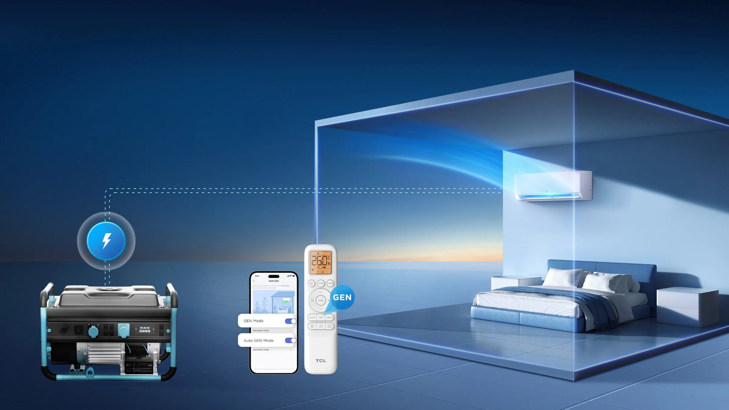 TCL - Aire acondicionado conjunto split 1x1 TCL SaveIN AI 5.0 kW S18F5S3