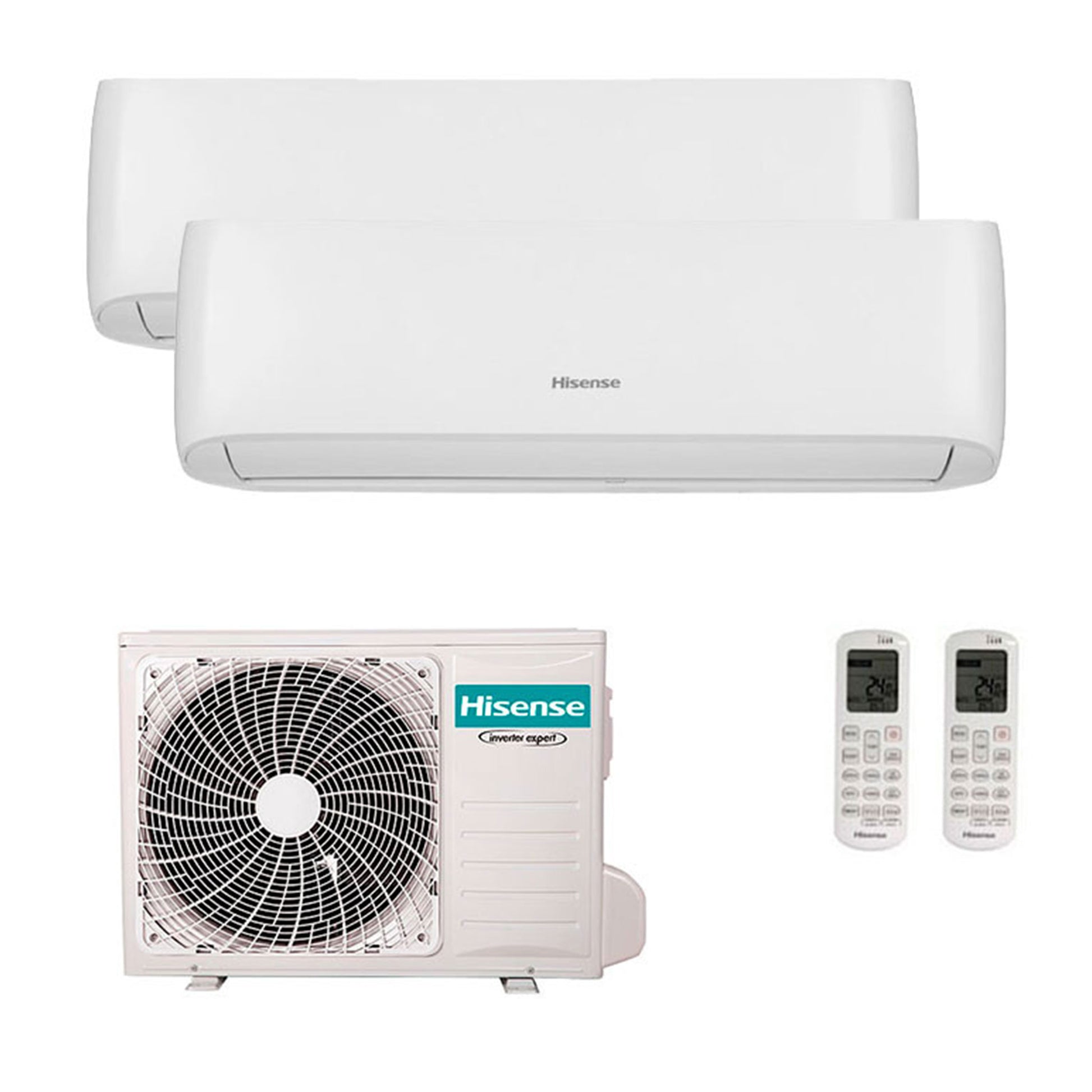 Hisense - Aire acondicionado Multisplit 2x1 Hisense Style 2AMW42U4RGC+CF25YR4BG+CF35MR0BG