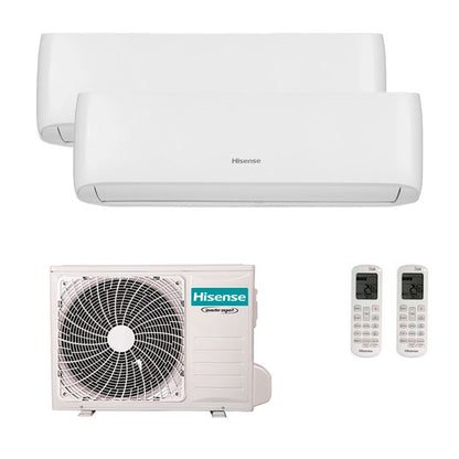 Hisense - Aire acondicionado Multisplit 2x1 Hisense Style 2AMW42U4RGC+CF25YR4BG+CF35MR0BG