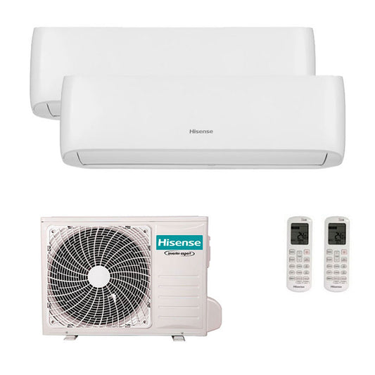 Hisense - Aire acondicionado Multisplit 2x1 Hisense Style 2AMW42U4RGC+CF25YR4BG+CF35MR0BG