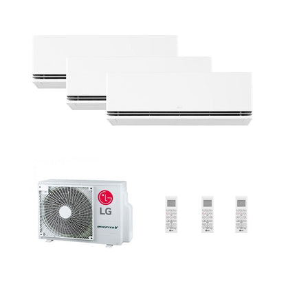 LG - Aire acondicionado Multisplit 3x1 LG Dualcool MU3R19 +H09S1DA+H09S1DA+ H12S1DA