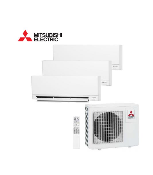 Mitsubishi Electric - Aire acondicionado Multisplit 3x1 Mitsubishi MXZ-3F54VF+MSZ-AY25VFK+MSZ-AY25VFK+MSZ-AY35VFK