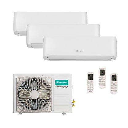 Hisense - Aire acondicionado Multisplit 3x1 Hisense Style 3AMW62U4RJC+ CF25YR4BG+CF25YR4BG+CF35MR0BG