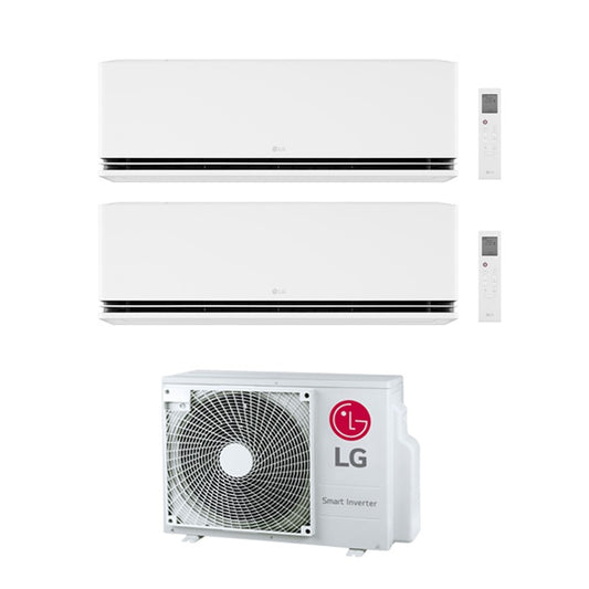 LG - Aire acondicionado Multisplit 2x1 LG Dualcool MU2R15+H09S1DA+H09S1DA