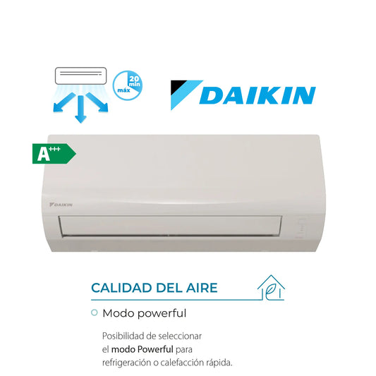 Daikin - Aire acondicionado conjunto split 1x1 Sensira 2.5 kW TXF25F