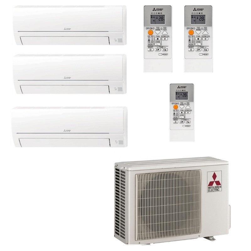 Mitsubishi Electric - Aire acondicionado Multisplit 3x1 Mitsubishi MXZ-3HA50VF+MSZ-HR25VFK+MSZ-HR25VFK+MSZ-HR35BVFK