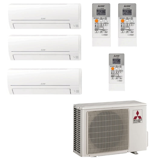 Mitsubishi Electric - Aire acondicionado Multisplit 3x1 Mitsubishi MXZ-3HA50VF+MSZ-HR25VFK+MSZ-HR25VFK+MSZ-HR35BVFK