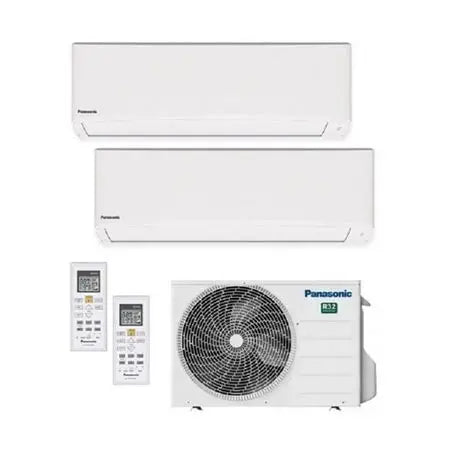 Panasonic - Aire acondicionado Multisplit 2x1 Panasonic CU-2TZ41TBE+CS-TZ25ZKEW+ CS-TZ35ZKEW