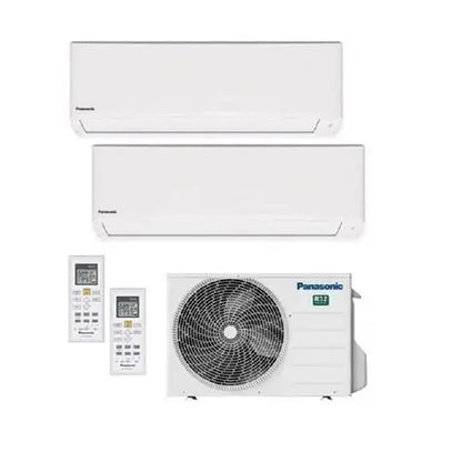 Panasonic - Aire acondicionado Multisplit 2x1 Panasonic CU-2TZ41TBE+CS-TZ25ZKEW+ CS-TZ35ZKEW