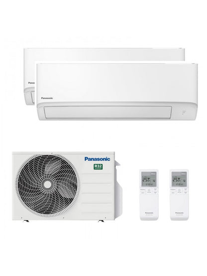 Panasonic - Aire acondicionado Multisplit 2x1 Panasonic CU-2TZ41TBE+CS-TZ25ZKEW+ CS-TZ25ZKEW