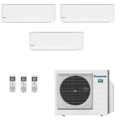 Panasonic - Aire acondicionado Multisplit 3x1 Panasonic CU-3TZ52TBE+CS-TZ25ZKEW+CS-TZ25ZKEW+ CS-TZ35ZKEW
