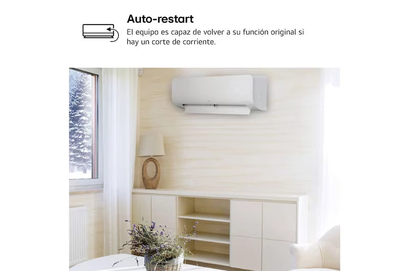LG - Aire acondicionado conjunto split 1x1 LG Infinity 3.5 kW EZ12CS