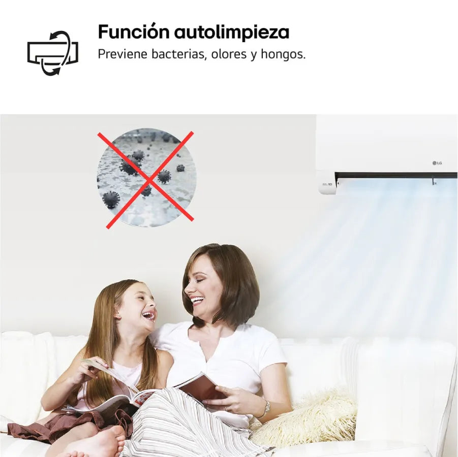 LG - Aire acondicionado conjunto split 1x1 LG Wifi PRO 2.5 kW WZ09AW