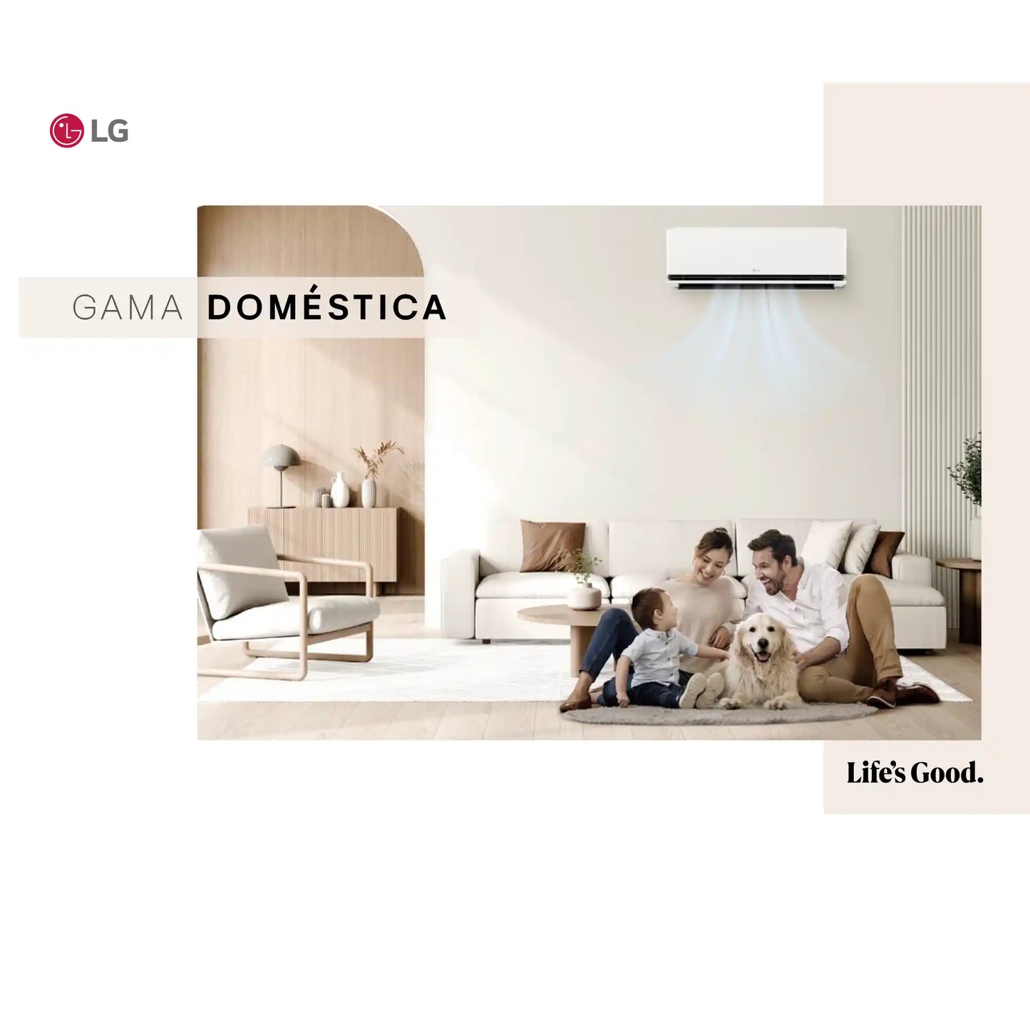 LG - Aire acondicionado conjunto split 1x1 LG Wifi PRO 2.5 kW WZ09AW